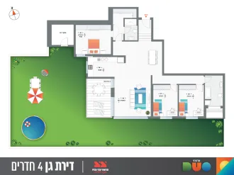4 חדרים