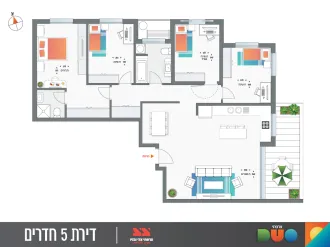 5 חדרים