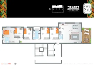 דירה מס' 21, 18, 15, 12, 9, 6