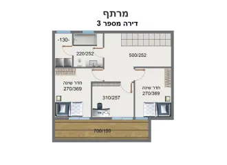 3 חדרים