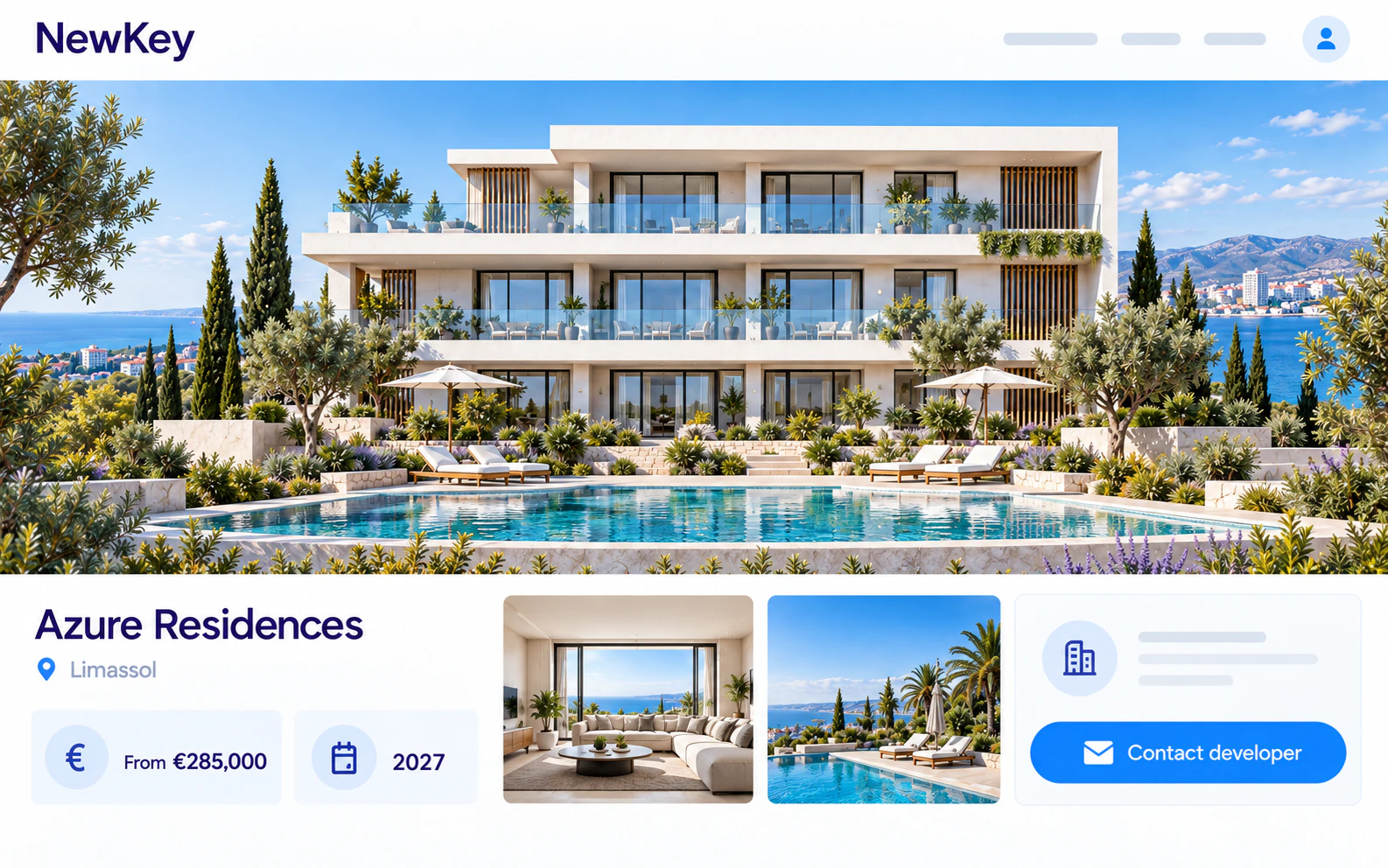 Almond Tree Villas project page on NewKey.col.il